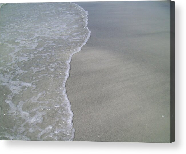 Ocean Acrylic Print featuring the photograph Edge of the Ocean by Ginny Schmidt