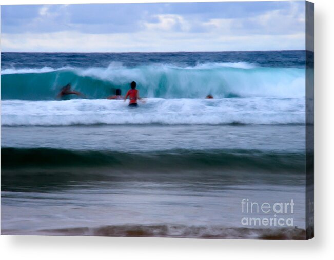 Men Acrylic Print featuring the photograph Enjoy The Ocean 2 by Hannes Cmarits