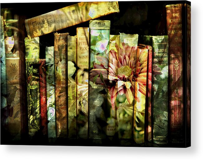 Evie Acrylic Print featuring the photograph Evie's Book Garden by Evie Carrier