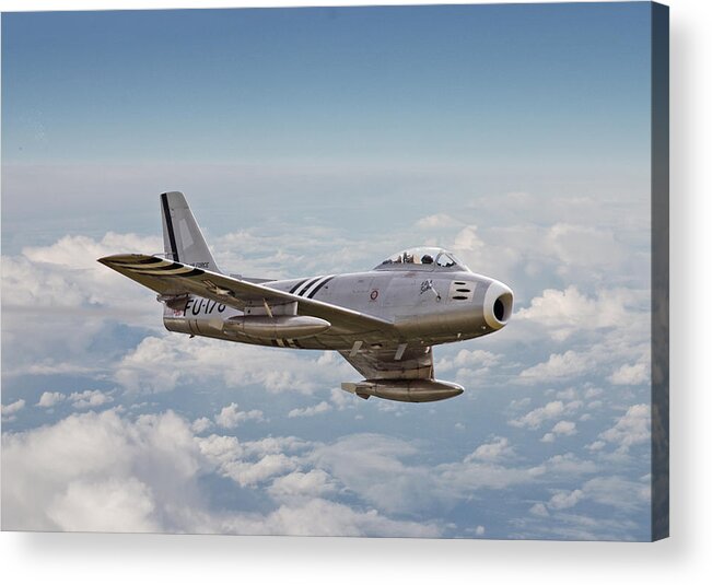 Aircraft Acrylic Print featuring the photograph F86 Sabre by Pat Speirs