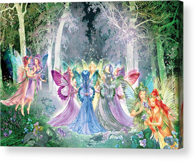 Zorina Baldescu Acrylic Print featuring the photograph Fairies Song by MGL Meiklejohn Graphics Licensing