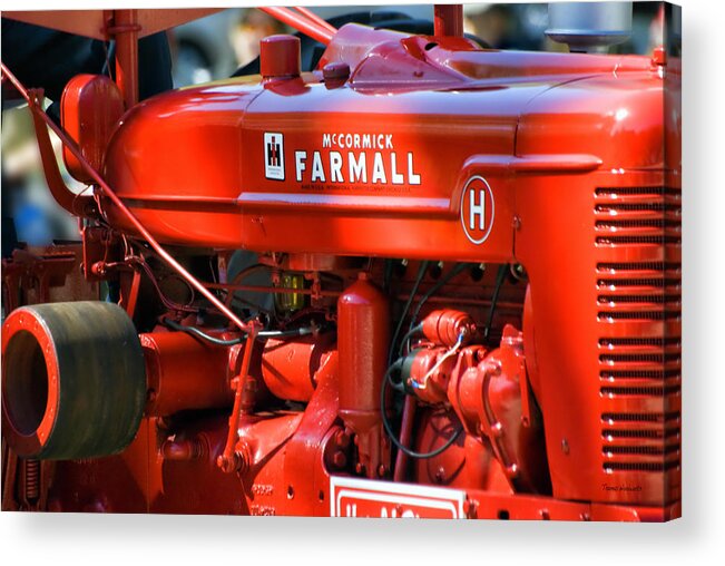 Farmer Acrylic Print featuring the photograph Farm Tractor 11 by Thomas Woolworth