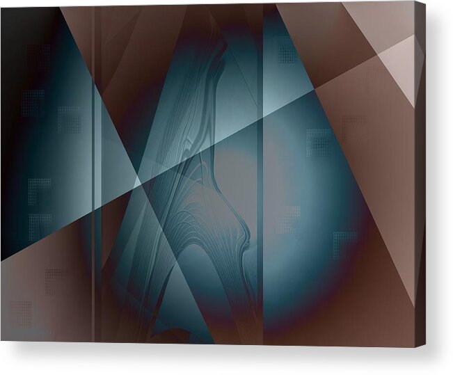 Abstract Acrylic Print featuring the photograph Floating Squares					 by Steve Godleski