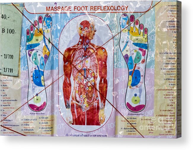 Human Internal Organ Acrylic Print featuring the photograph Foot Massage by Luciano Mortula
