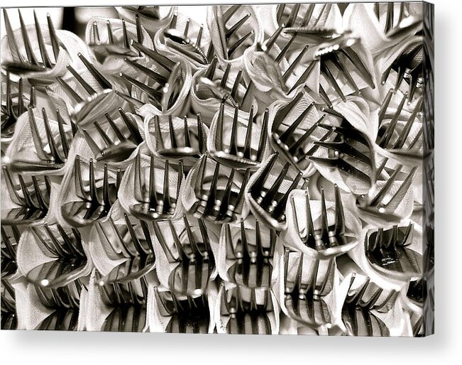 Fork Acrylic Print featuring the photograph Forks by Kim Pippinger