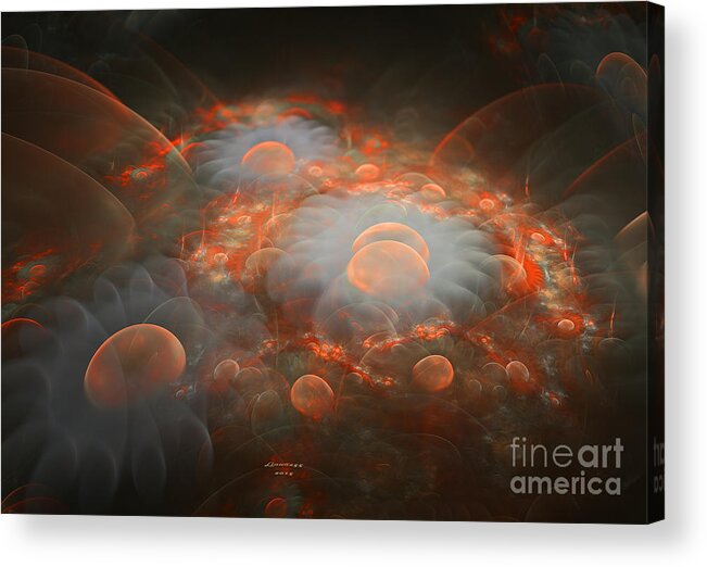 Ractal Acrylic Print featuring the digital art Fractals In The Valley by Melissa Messick