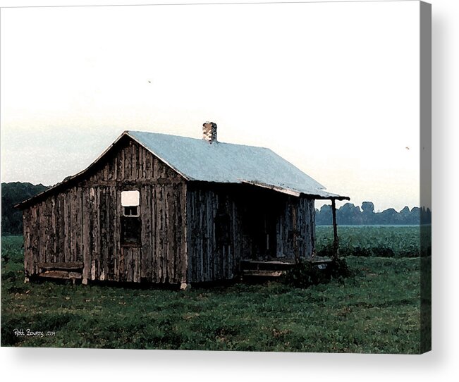 Sharecropper Acrylic Print featuring the photograph Front Porch Blues by Everett Bowers