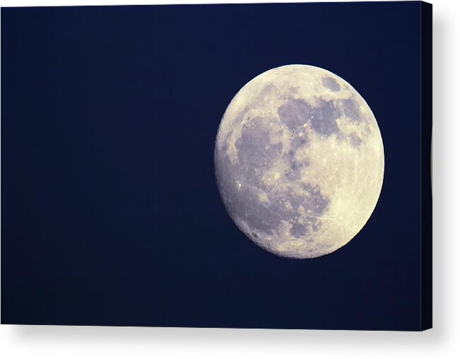 Sky Acrylic Print featuring the photograph Full Moon by Sjo