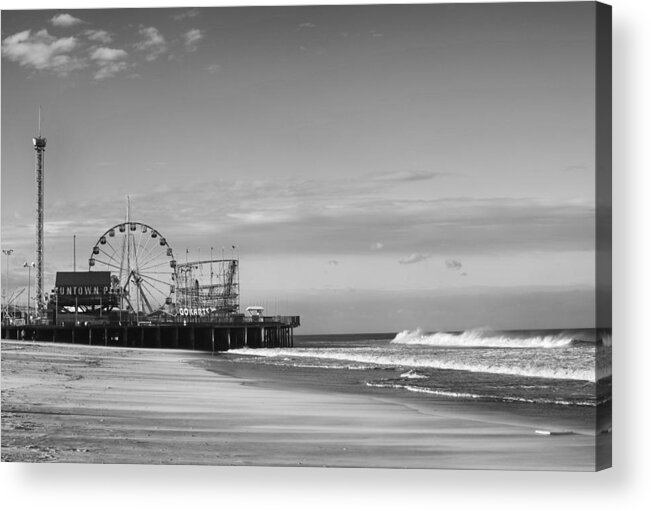 Funtown Pier Seaside Heights Acrylic Print featuring the photograph Funtown Pier Seaside Heights New Jersey by Terry DeLuco