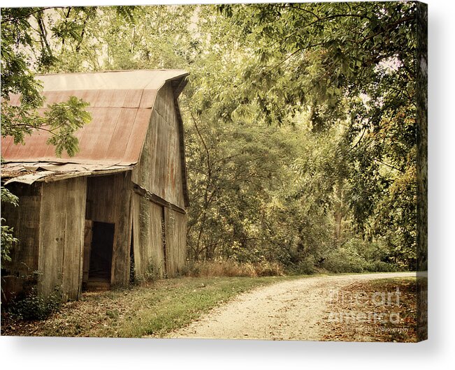 Indiana Acrylic Print featuring the photograph Glendale Barn by Diane Enright