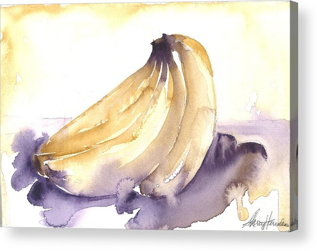 Owl Acrylic Print featuring the painting Going Bananas 1 by Sherry Harradence