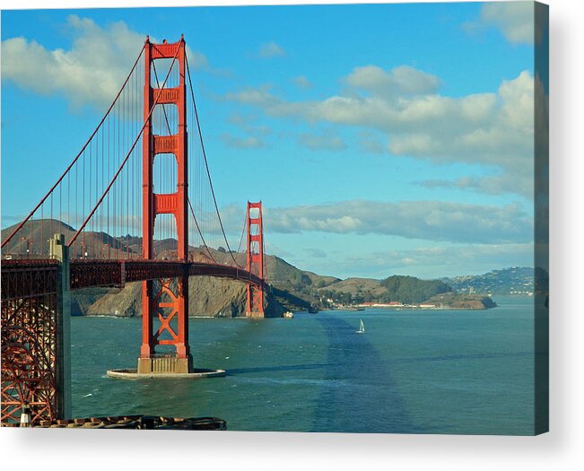 Bridges Acrylic Print featuring the photograph Golden Gate Bridge by Emmy Marie Vickers