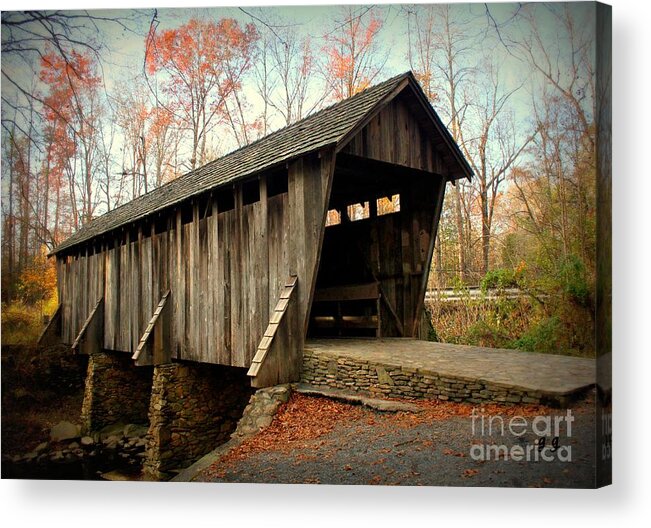 Covered Bridge Acrylic Print featuring the photograph Got You Covered by Geri Glavis