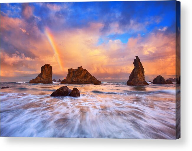 Bandon Acrylic Print featuring the photograph Guardians of the Sea by Darren White