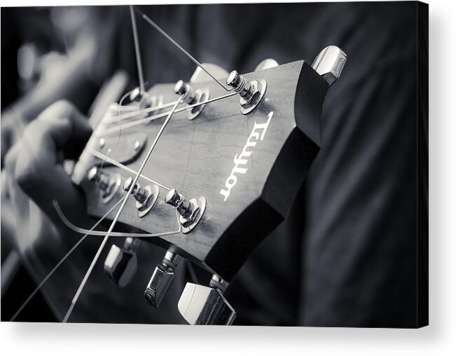 Guitar Acrylic Print featuring the photograph Guitar Player by PointShoot Photography By Mario Gozum