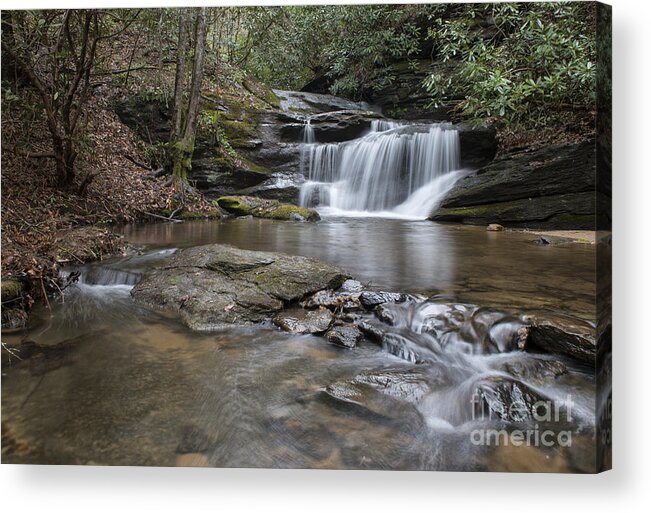 Waterfall Acrylic Print featuring the photograph Hidden Falls by Louise St Romain