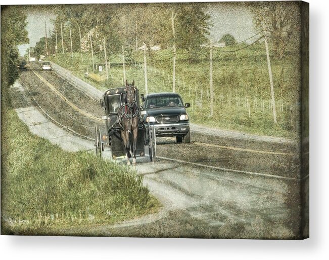  Amish Acrylic Print featuring the photograph Homeward Bound by Dyle  Warren