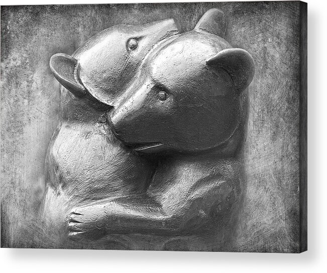 Baby Bear Photographs Acrylic Print featuring the photograph Huggy Bears by David Davies