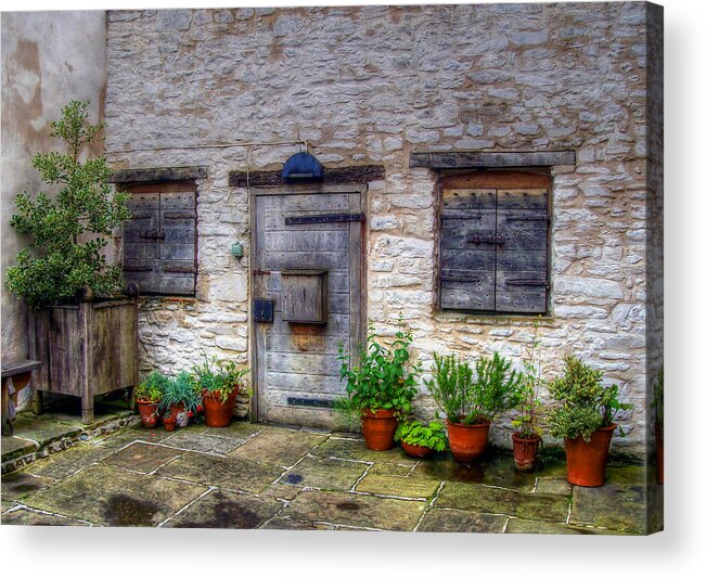 Old Barn Door Acrylic Print featuring the photograph I Miss Home by Doc Braham