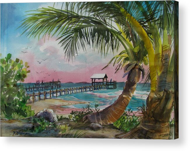 Island Acrylic Print featuring the painting Island Breeze by Dianna Willman