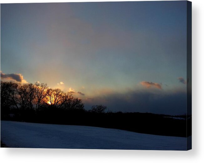 Winter Acrylic Print featuring the photograph Kaleidoscope Clouds by Wild Thing