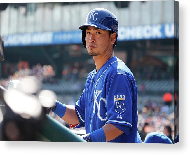 American League Baseball Acrylic Print featuring the photograph Kansas City Royals V Detroit Tigers by Gregory Shamus