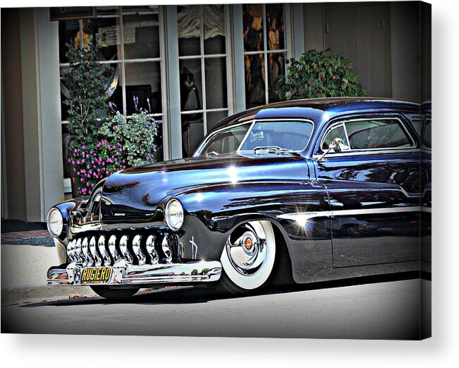 Merc Acrylic Print featuring the photograph Karmel Kustom by Steve Natale