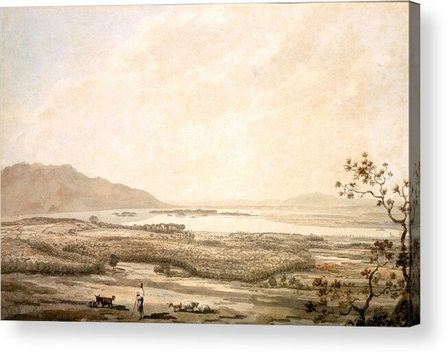 Killarney Acrylic Print featuring the drawing Killarney From The Hills Above Muckross by William Pars