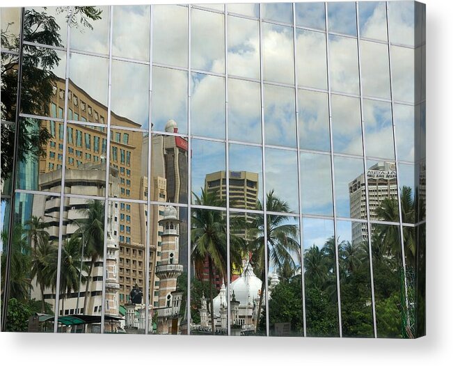 Kuala Lumpur Acrylic Print featuring the photograph Kuala Lumpur Reflections by Steven Richman