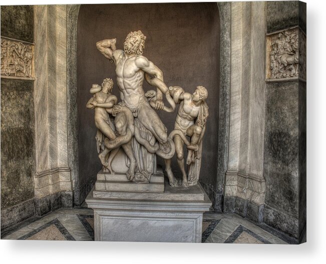 Laocoon Acrylic Print featuring the photograph Laocoon and His Sons by Michael Kirk