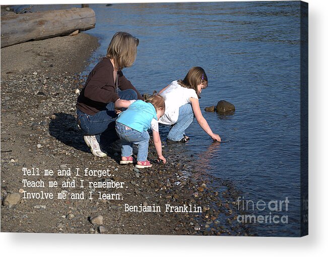 Learning Acrylic Print featuring the photograph Learning by Sharon Elliott