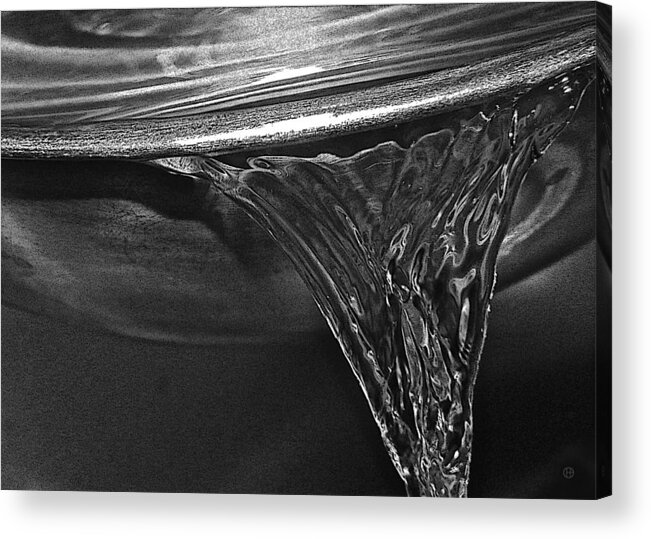 Bowl Acrylic Print featuring the digital art Let it Pour by Gary Olsen-Hasek