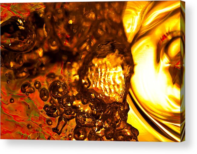 Fire Acrylic Print featuring the photograph Liquid Fuel by Anthony Sacco