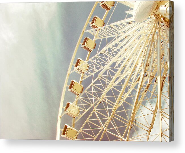 Ferris Wheel Acrylic Print featuring the photograph London Eye by Violet Gray