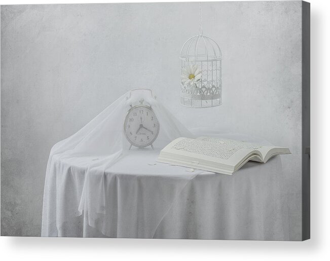 Flower Acrylic Print featuring the photograph Lonely Hours... by Margareth Perfoncio