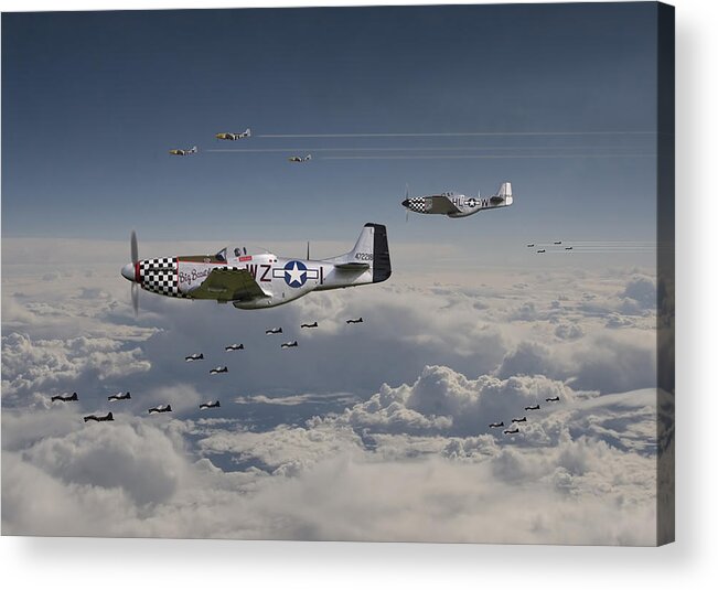 Aircraft Acrylic Print featuring the digital art Long Road Home by Pat Speirs