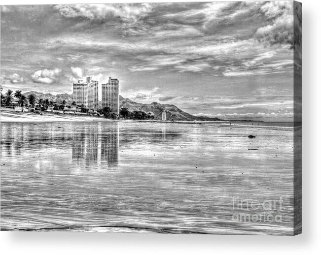 Panama Acrylic Print featuring the photograph Low Tide Reflections by Bob Hislop
