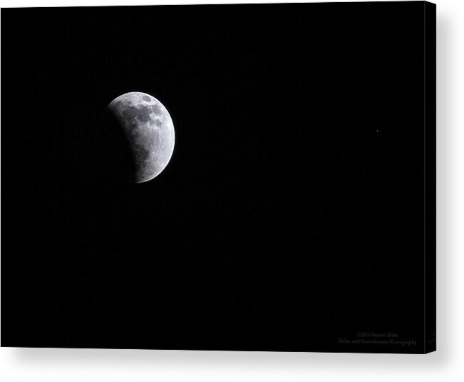 Moon Acrylic Print featuring the photograph Lunar night By Denise Dube by Denise Dube