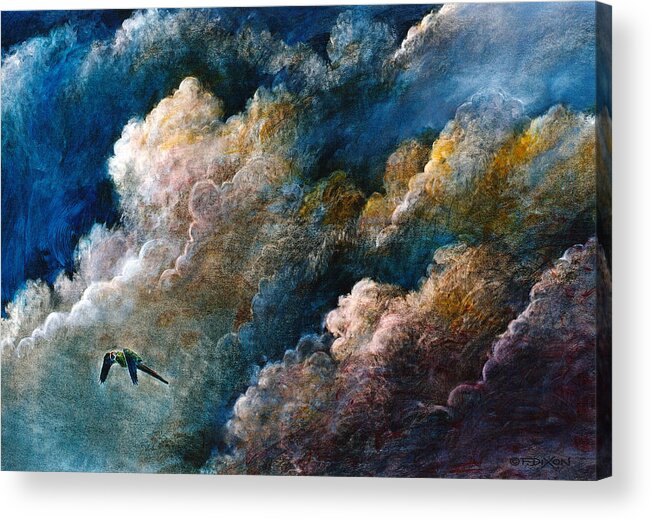 Landscape Acrylic Print featuring the painting Magical Journey by Frank Robert Dixon