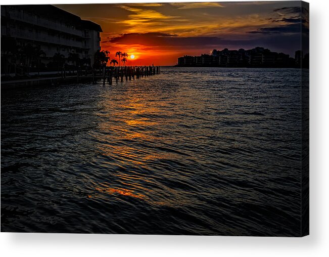 Florida Acrylic Print featuring the photograph Marco Island Sunset 43 by Mark Myhaver