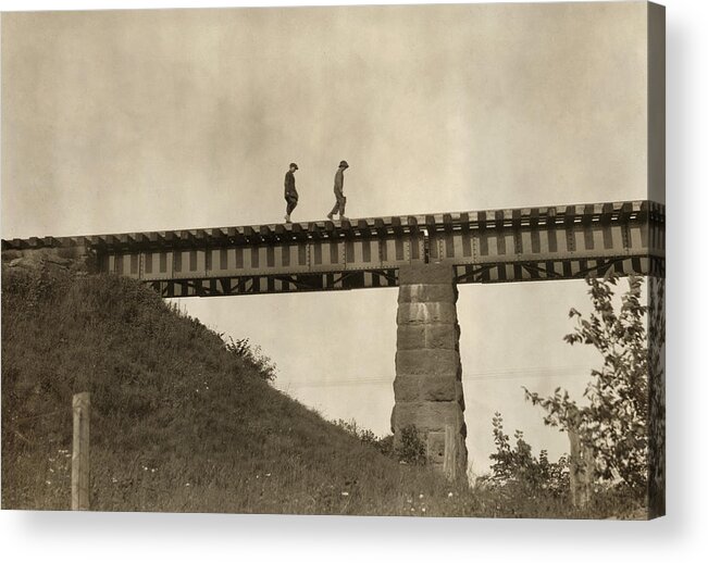 1916 Acrylic Print featuring the photograph Massachusetts Trestle by Granger