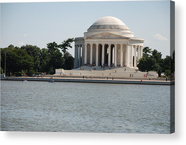 Declaration Of Independence Acrylic Print featuring the photograph Memorial by the Water by Kenny Glover