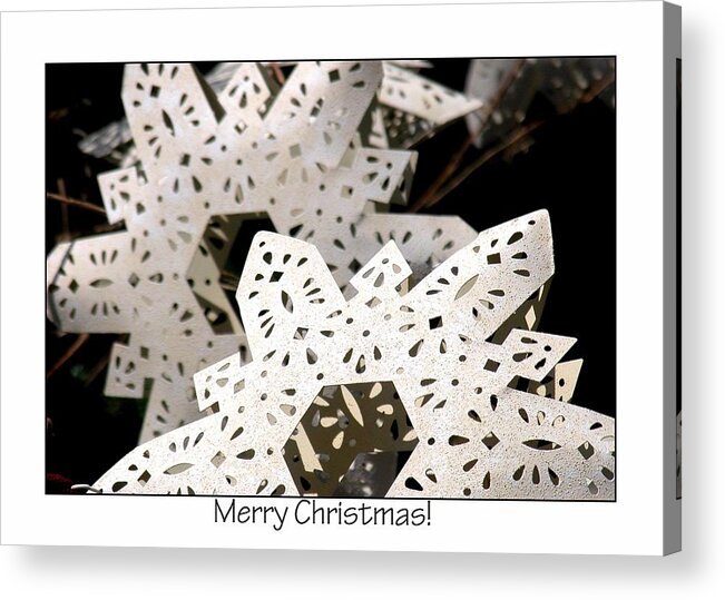 Celebrate Acrylic Print featuring the photograph Merry Christmas Ornament 0204 by Jerry Sodorff
