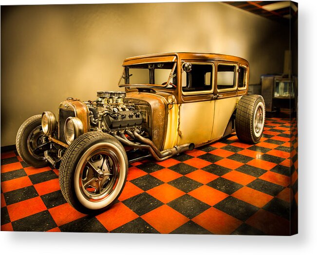 1929 Acrylic Print featuring the photograph Millers Chop Shop 1929 Dodge Victory Six After by Yo Pedro