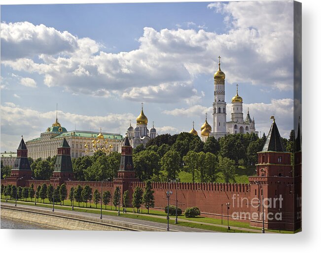 Moscow Kremlin Acrylic Print featuring the photograph Moscow Kremlin by Elena Nosyreva