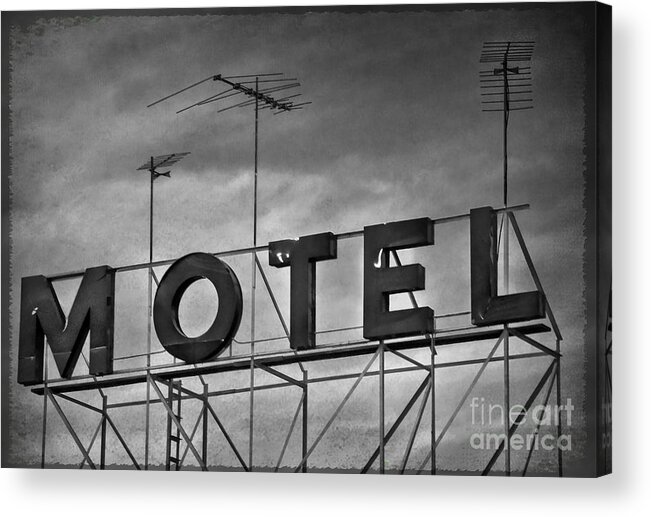 Motel Acrylic Print featuring the photograph Motel by Debra Fedchin