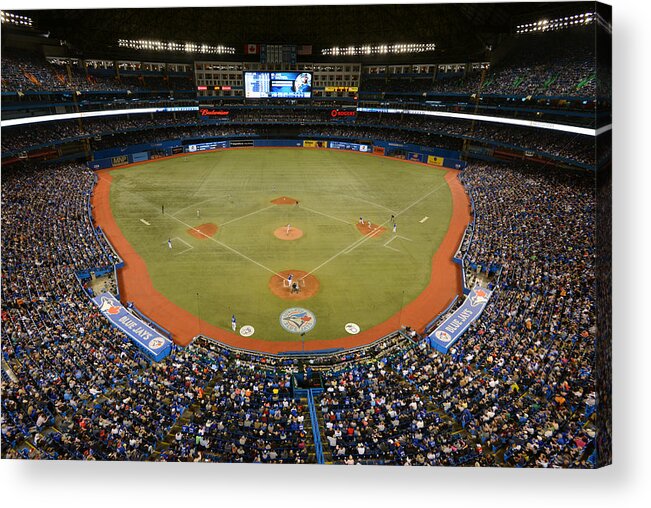 American League Baseball Acrylic Print featuring the photograph New York Yankees V. Toronto Blue Jays by Mark Cunningham