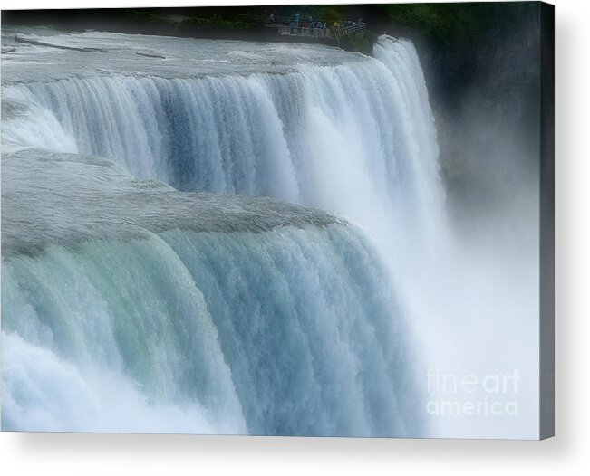Soft Focus Acrylic Print featuring the photograph Niagara Falls in Soft Focus by Rose Santuci-Sofranko