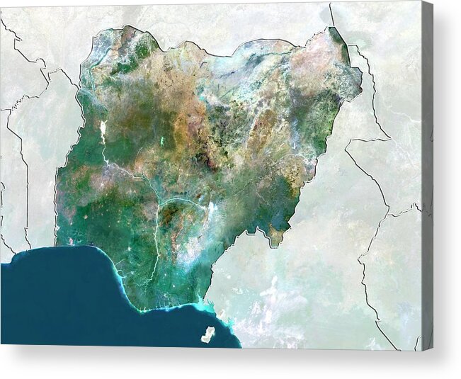 21st Century Acrylic Print featuring the photograph Nigeria by Planetobserver/science Photo Library