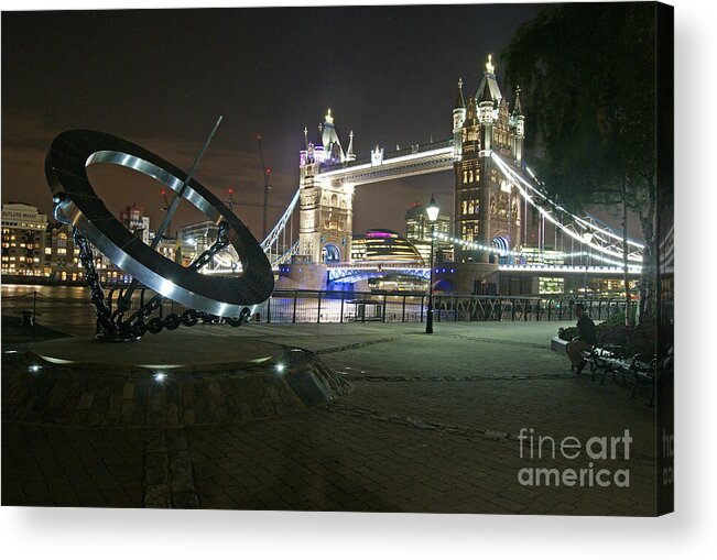 Night Acrylic Print featuring the photograph Night In The City of London by David Birchall